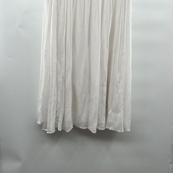 Andree by Unit Women's Sleeveless Off White Flowy Shift Dress Size Medium Zip - Picture 5 of 9